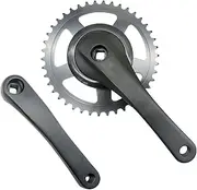 Folding Bike Crankset Crank Arm Set Single Square Taper for Mountain Road Bike Riding Cycling Replacement Components