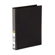 Marbig Clearview A4 3D-Ring insert Binder Polypropylene Acid Free 25mm Black