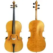 SONG Copy 1724 Yo-Yo Ma Cello 4/4,Wider Body,Loud Rich Sound,Flames Maple Back