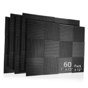 60 Pack Acoustic Panel Polyurethane Foam Sound Proof Acoustic Treatment Room