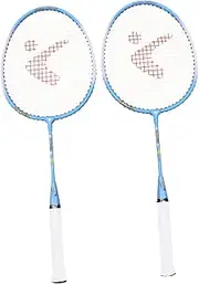 BESPORTBLE 1 Pair Cartoon Badminton Racket Set Aluminium Alloy Outdoor Sports Rackets for Lightweight Training Equipment Random Blue Pink Colors for Beginners and Intermediate Random Color