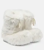 [Balenciaga] Balenciaga Alaska faux fur snow boots AU 4 white