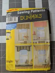 Simplicity 4997 Window Valances in 4 Styles UNCUT Sewing Patterns for Dummies