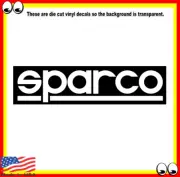 Sparco Vinyl Sticker Decal Logo car van truck tool box lunch locker #002 JDM
