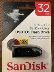 SanDisk Ultra 3.0 USB Flash Drive - 32GB (Black) NEW