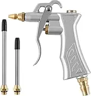 Industrial Air Blow Tool High Pressure Air Blow Gun with Brass Adjustable Air Flow Nozzle Car Air Blower Gun Professional Dust Cleaning Blower Air Tool Air Compressor Cleaning Gun for Car Clean