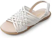 [DREAM PAIRS] Girls Sandals Gladiator Braided Flat Open Toe Summer Sandals