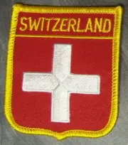 Embroidered International Patch National Flag of Switzerland NEW bunting