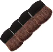4Pcs Flat Blush Brushes for Cheeks Loose and Highlighter Application Professional Makeup Tool with Handle and Bristles