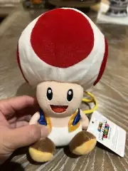 Super Mario Toad 8" Plush Bag Nintendo World UNIVERSAL STUDIOS HOLLYWOOD 2022