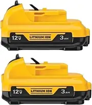 Replacementbattery，Compatible ForAleaivy ， Compatible for Dewalt， 10.8V 12V 3Ah DCB120 Lithium-ion Battery, DCB123 DCB125 DCB124 DCB122 DCD710 Power Tools Battery(2 Pack 3Ah)