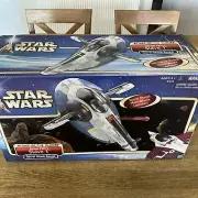 Star Wars Attack Of The Clones Jango Fett's Slave 1 Secret Attack Reveal NIB