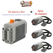 4PCS Lots Power Functions 1x Battery Box 3x M Motor Technic Parts Train For Lego