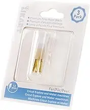 3 Pcs Premium Fine Point Blades for Cricut Explore 3/Air 2/Air/One/Maker 3/Maker, Likart Fine Point Blade Replacement Use with Gold/Silver Fine Point Housing for Cutting Thin to Medium Materials