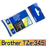 在飛比找遠傳friDay購物精選優惠-Brother TZe-345 護貝標籤帶 18mm 黑底白