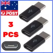 3 PACK Micro USB to Type-C Adapter Male Converter USB-C Data Cable OTG Adaptor