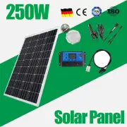 250W Solar Panel 12V 30A Controller Caravan Camping Portable Solar Panels Kit AU