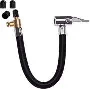 Flexible Tire Valve Extension Adapter, Inflator Hose Adapter, Locking Air Chuck