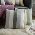 Geometric Square Stripe Cushion Cover Pillowcases Bed Sofa Pillows Cover Decor