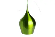 Elias Modern Classic Metal Wine Glass Pendant Light Lamp High Gloss Shiny Finish- Green.