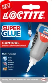 Super Glue Control Liquid 3g, Precision Instant Adhesive, Fast Bonding