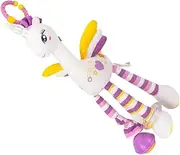 Totority Crib Toys for Soft Plush Unicorn Toy Hanging Toy for Stroller Develops 's Vision Coordinati
