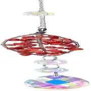 Crystal Suncatcher Tree Life Sun Catchers Crystal Car Hanging Ornament Oval Shap