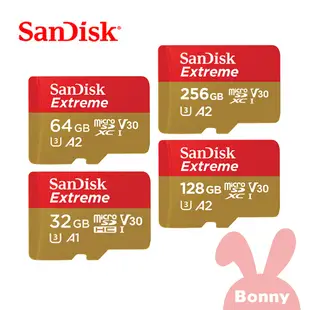 【SanDisk】Extreme 紅金卡 microSDHC UHS-I V30 記憶卡 公司貨 32~256GB