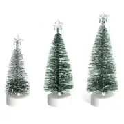 Artificial Christmas Tree Pine Trees Led Light Desktop Decor Supplies