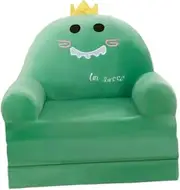 YWJLQH Mini Armchair for Kids, Cartoon Toddler Couch with Fold Out Feature for Home, Style C, as described