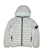 Long-sleeved hooded cotton-padded suit 8Y,14Y,12Y pearl gray