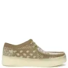 Clarks Mens Shoes Wallabee Cup Dark Olive Print 26168523