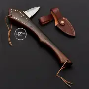 Damascus Spear Point War Club 16.25" with Free Damascus Pocket Folding Knife