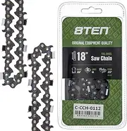 8TEN Full Chisel Chainsaw Chain 18 Inch .050 .325 68DL for Echo CS-5500 Stihl MS 230 241 250 251 Red Max
