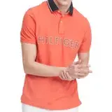 在飛比找遠傳friDay購物優惠-Tommy Hilfiger 2021男時尚對比珊瑚色合身短