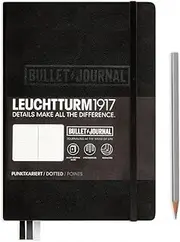 Leuchtturm1917 Medium A5 Notebook- Bullet Journal Special Edition- 240 Numbered Pages, Black