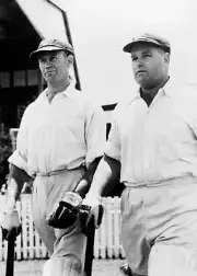 Queensland's Geoff Cook And Rex Rogers November 1946 OLD CRICKET PHOTO