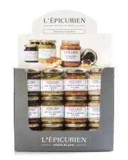 LEpicurien 36-Jar Display Box Of Assorted Appetizer Spreads 3.5oz