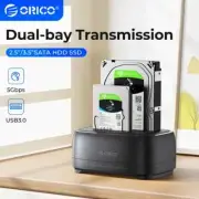 ORICO Dual Bay 2.5/3.5'' USB 3.0 External Hard Drive Docking Station with
