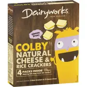 Dairyworks Colby Cheese & Rice Crackers 120g x 4 pack