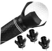 3-Pack 3-Prong Golf Ball Retriever Grabber, Suction Cup Ball Picker, Golf