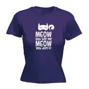 Meow You See Me Meow You Dont - Funny Novelty Womens T-Shirt T Shirt Tshirt