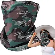 [Generic] Face Gaiter, Windproof Facial Cover, Breathable Ice Silk Face Gaiter UV Protection for Hot Weather Fishing Hunting Cycling Outdoor Work