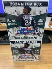 (2) 2024 Panini Crusade Baseball Mega Box Lot Sealed 1 Auto / Box