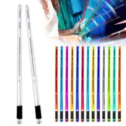 1 Pair of Color Changing LED Light Up Drumstick Motion Activated Glow in the Dark Rechargeable Drum Sticks