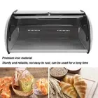 Metal Bread Box Mirrored Iron Bread Storage Holder Keeper Container Bin