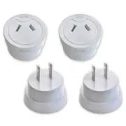 2x Universal Travel Power Adapter Australia AU/NZ to USA/Canada/Japan/Mexico