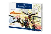 Faber-Castell 15pc Creative Pitt Artist Brush Pens Comic Manga Illustration Set