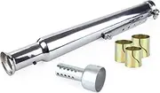 exhaust tip 540mm Motorcycle Replacement Exhaust Retro Tail Exhaust Pipe Muffler Silencer motorcycle End Pipes(Silver)