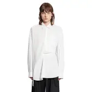 [ANN DEMEULEMEESTER] Mark High Comfort Shirt White